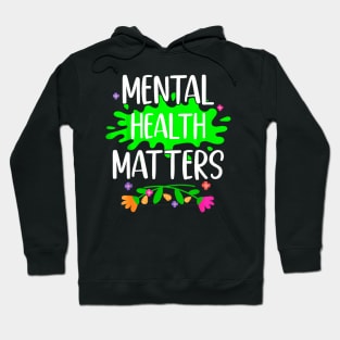 Support Squad Mental Health Awareness Lime Green Ribbon Hoodie